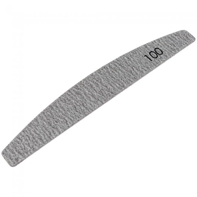 №180 Replaceable File «Crescent» 100 Grit (Color: Brown, Size 178/28 mm), 25pcs/pack